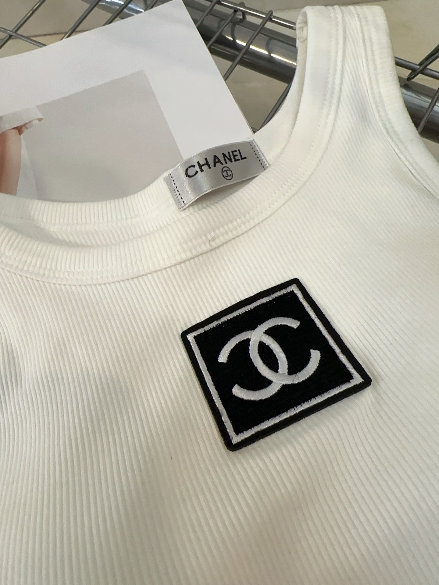 Bagsaaa Ch**el Tank Top White