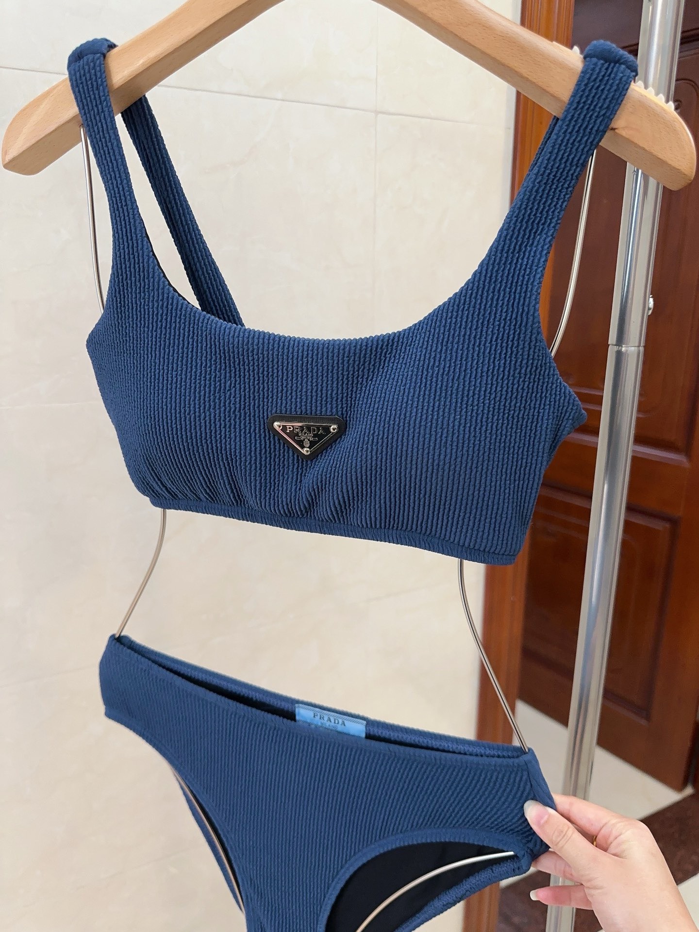 Bagsaaa Pra*a Blue Bikini Set