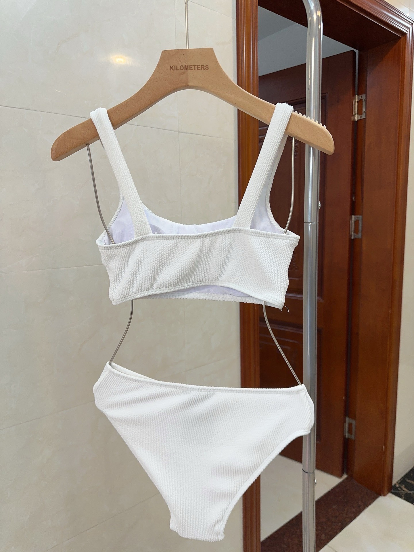 Bagsaaa Pra*a White Bikini Set