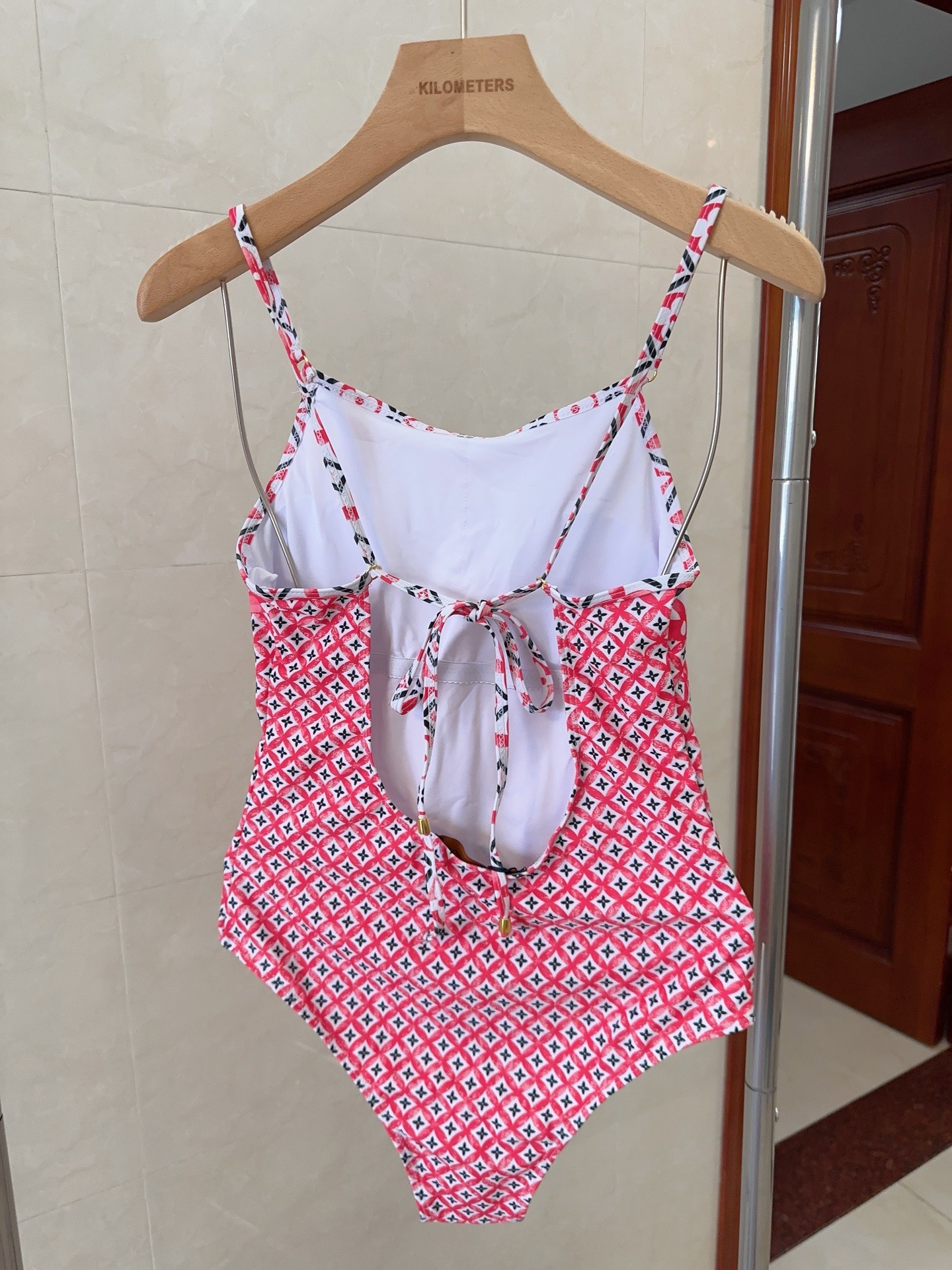 Bagsaaa L0vis Vvtt0n Blue Monogram Flower Tile One Piece