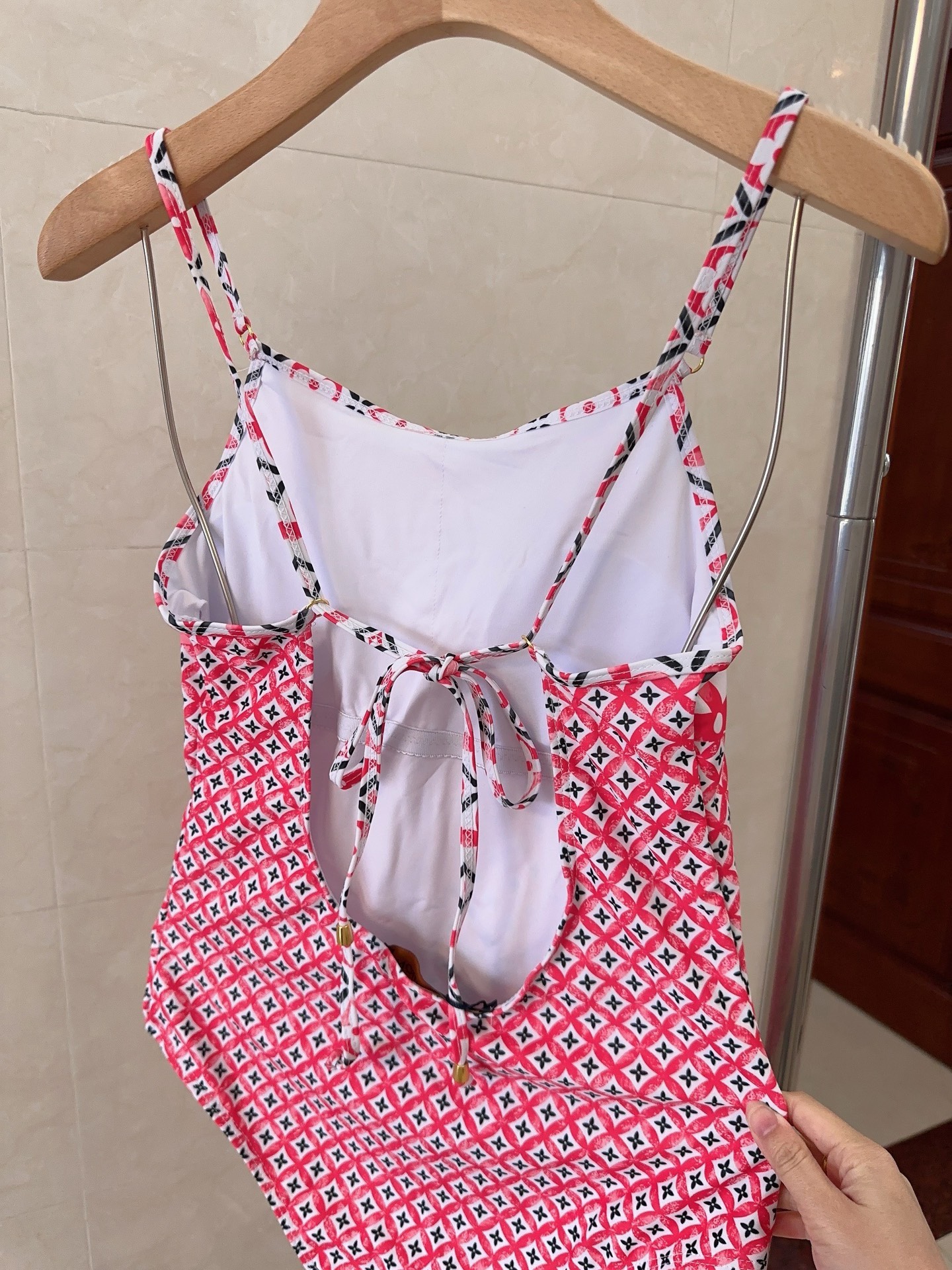 Bagsaaa L0vis Vvtt0n Blue Monogram Flower Tile One Piece