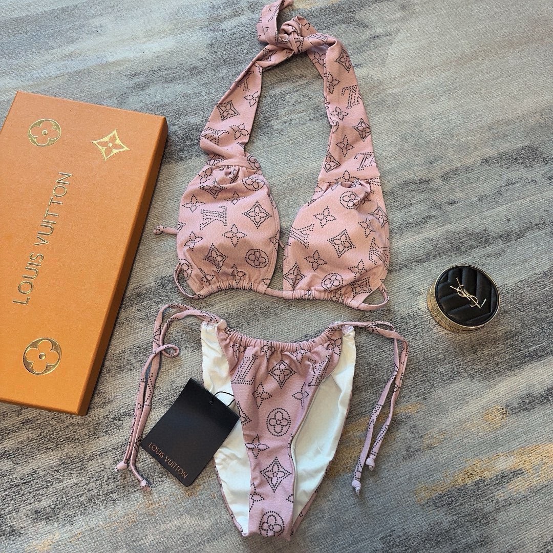 Bagsaaa L0vis Vvtt0n Mahina Pink Bikini