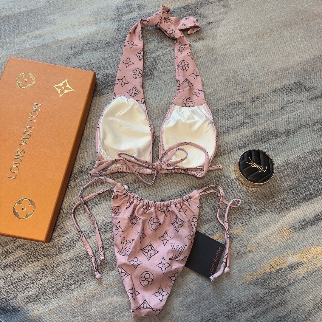 Bagsaaa L0vis Vvtt0n Mahina Pink Bikini