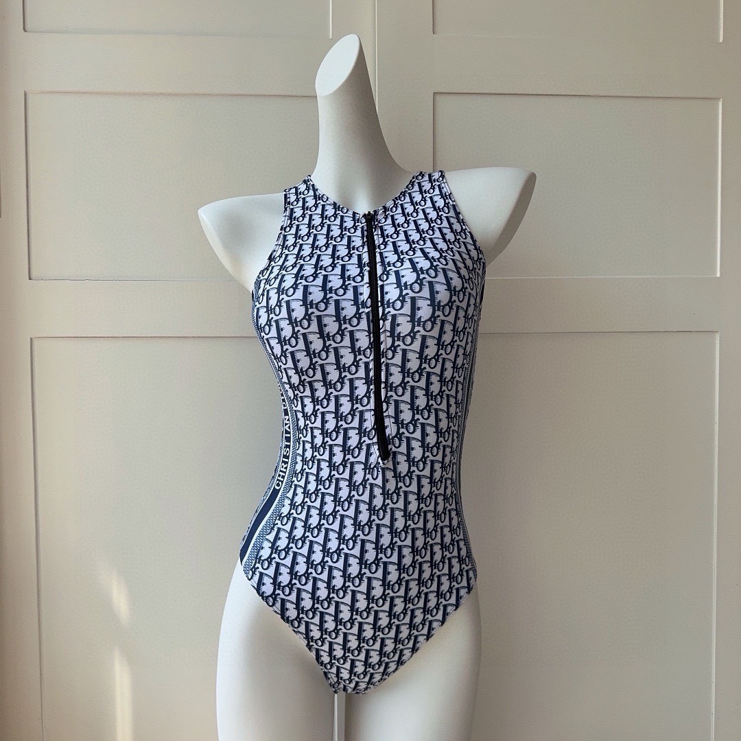 Bagsaaa D10r Obique Jacquard Blue One Piece