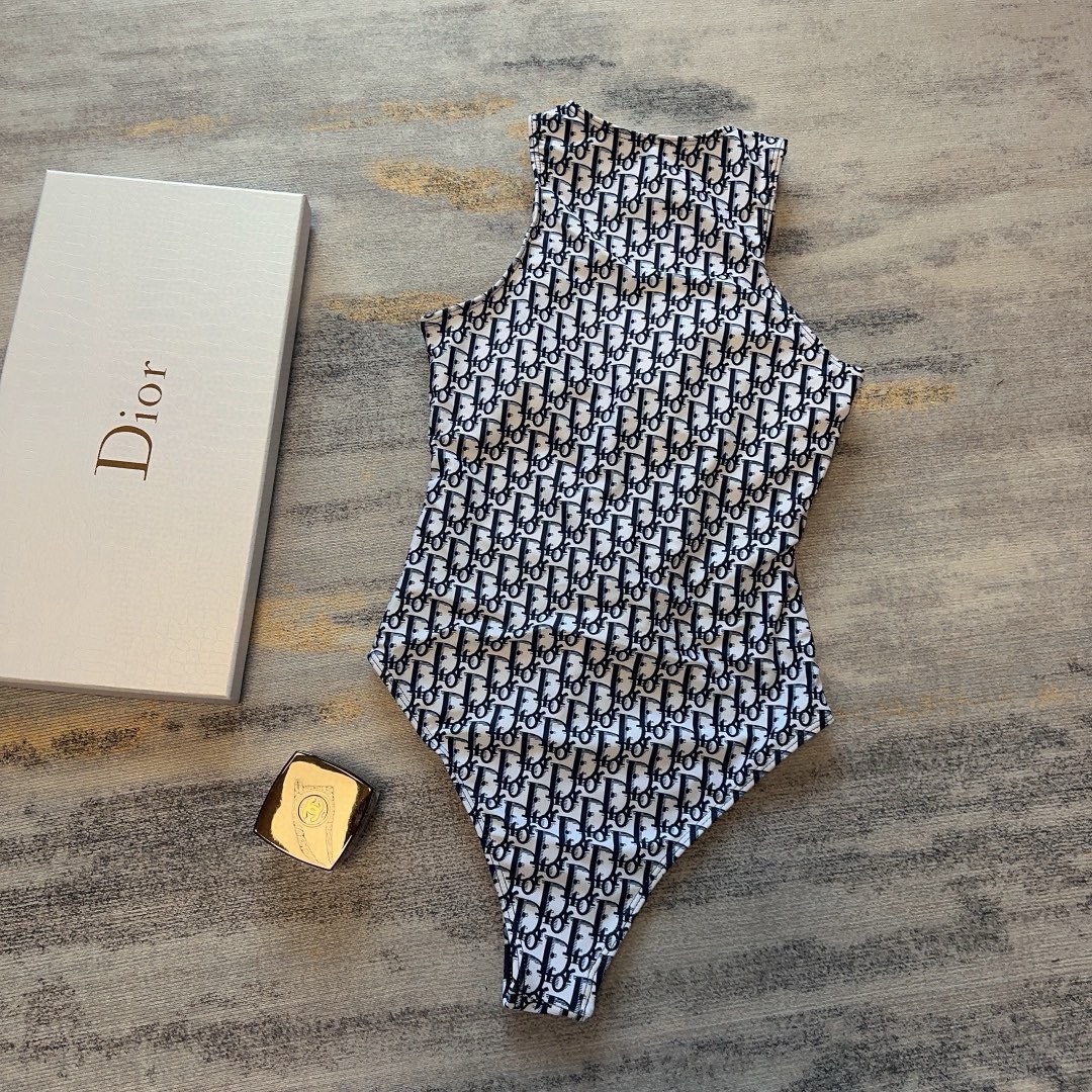 Bagsaaa D10r Obique Jacquard Blue One Piece