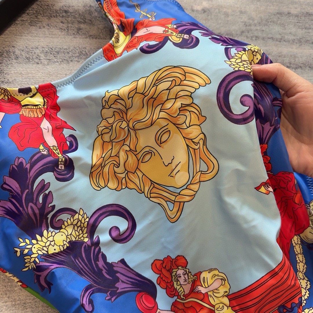Bagsaaa Versace Medusa Renaissance One Piece Swimwear