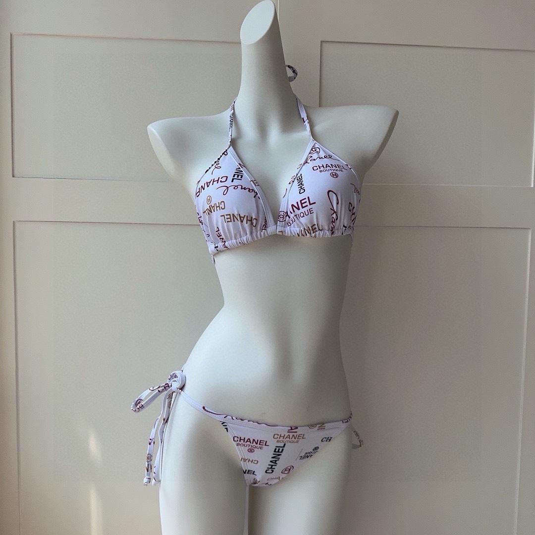 Bagsaaa Ch**el White Bikini