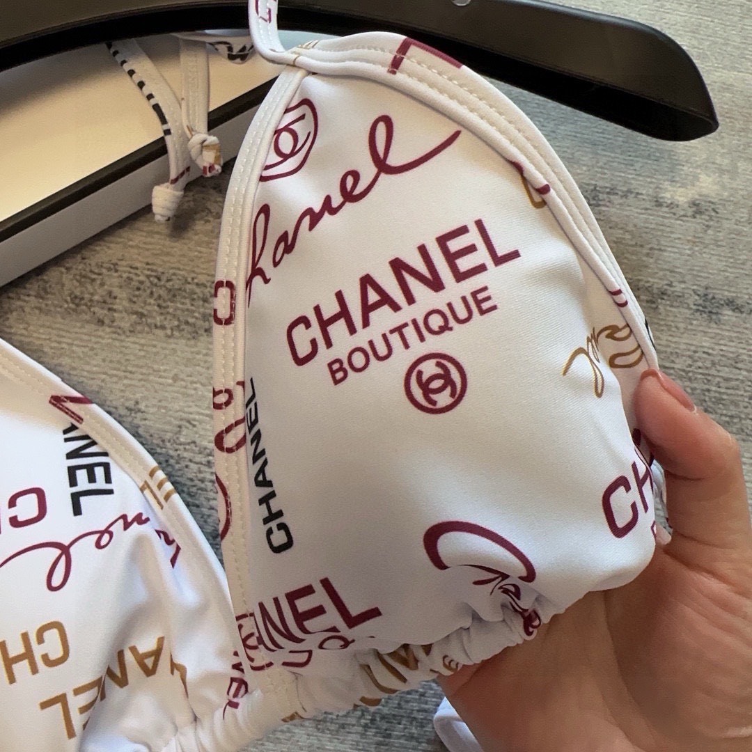 Bagsaaa Ch**el White Bikini