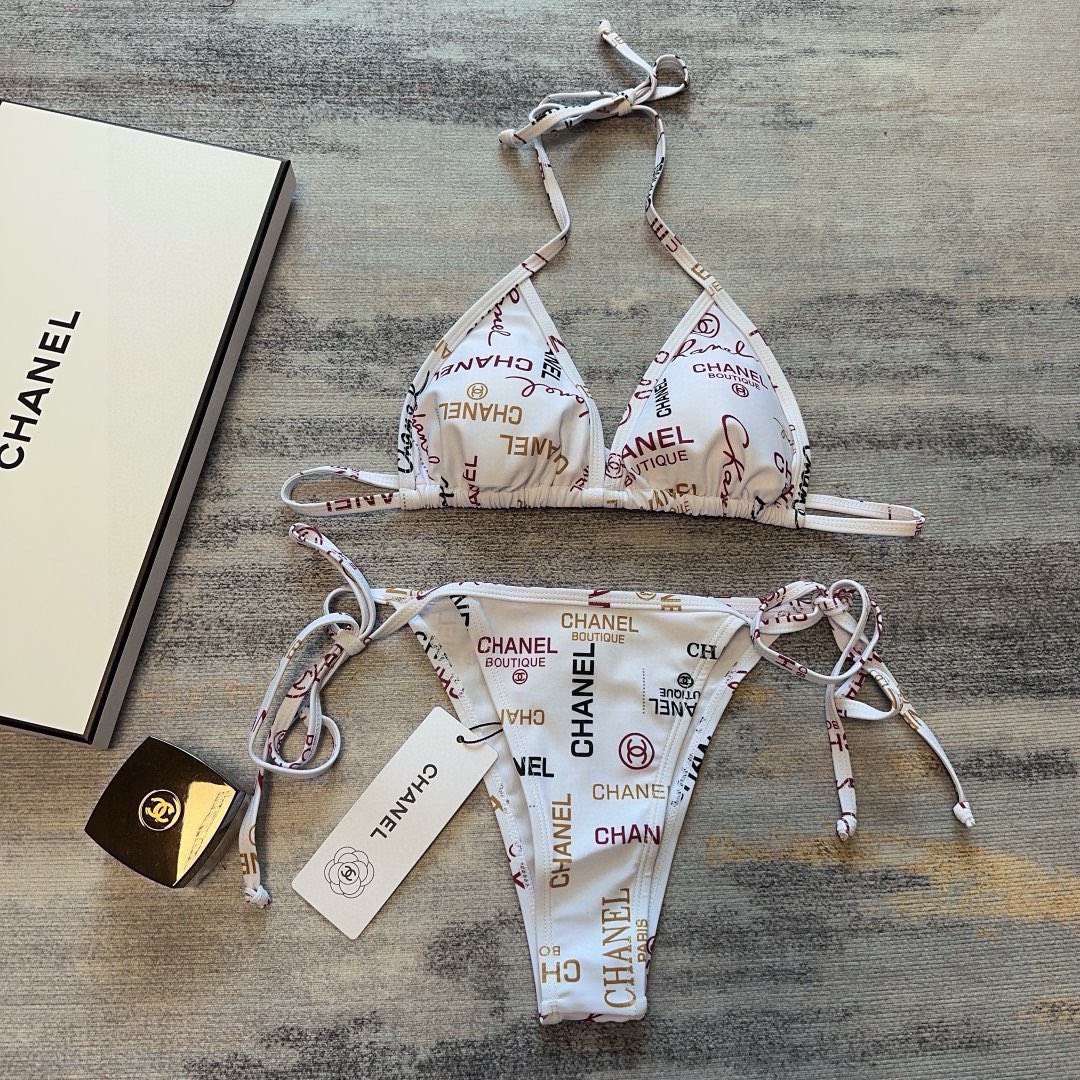 Bagsaaa Ch**el White Bikini