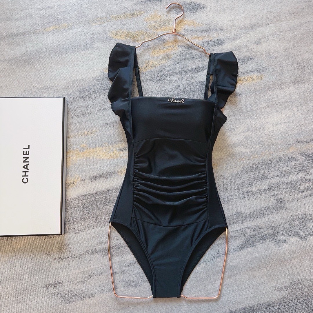 Bagsaaa Ch**el Black One Piece Swimwear