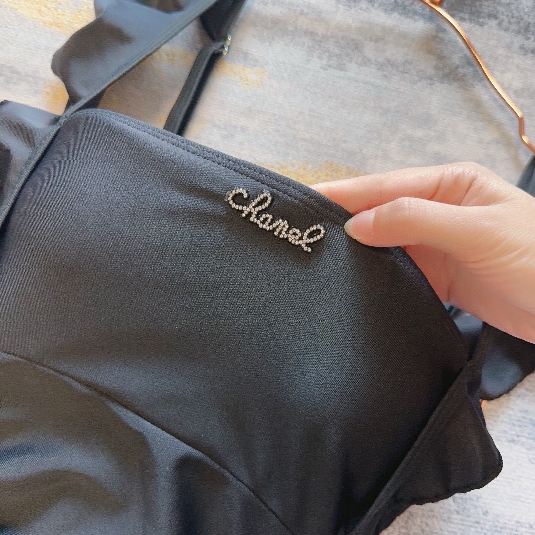 Bagsaaa Ch**el Black One Piece Swimwear