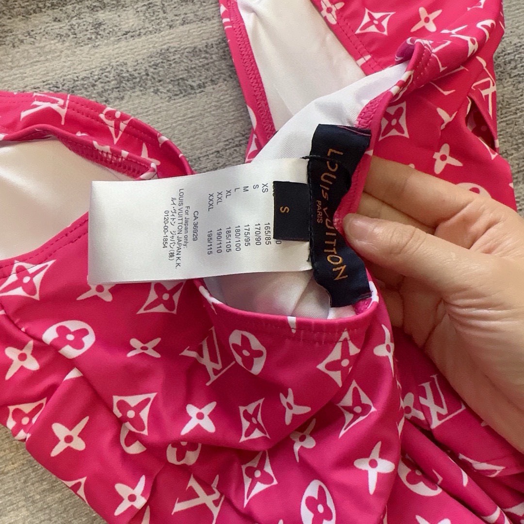 Bagsaaa L0vis Vvtt0n One-piece swimsuit pink monogram