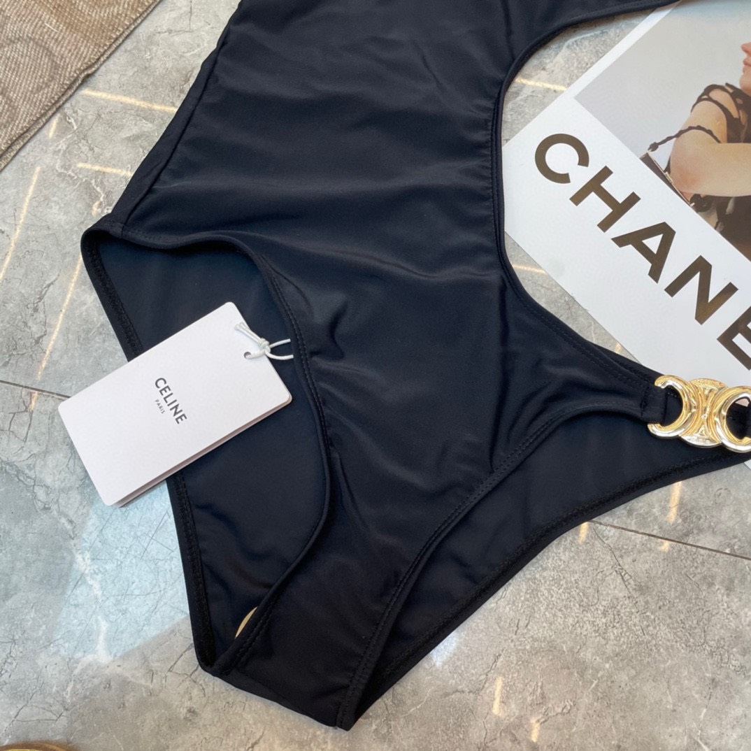 Bagsaaa Ce1i*e Black One Piece Swimwear