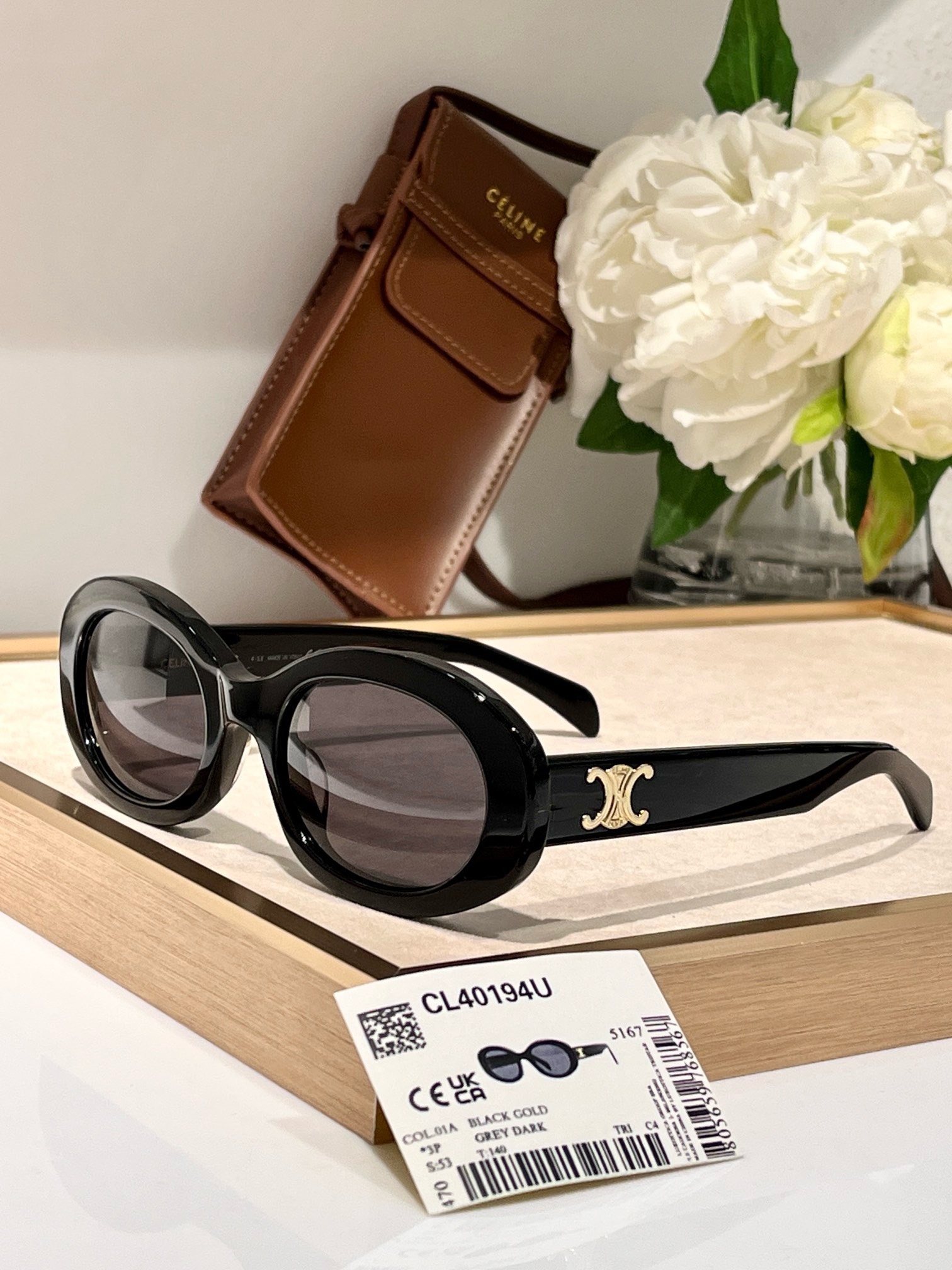 Bagsaaa Ce1i*e Triomphe Havana Sunglasses