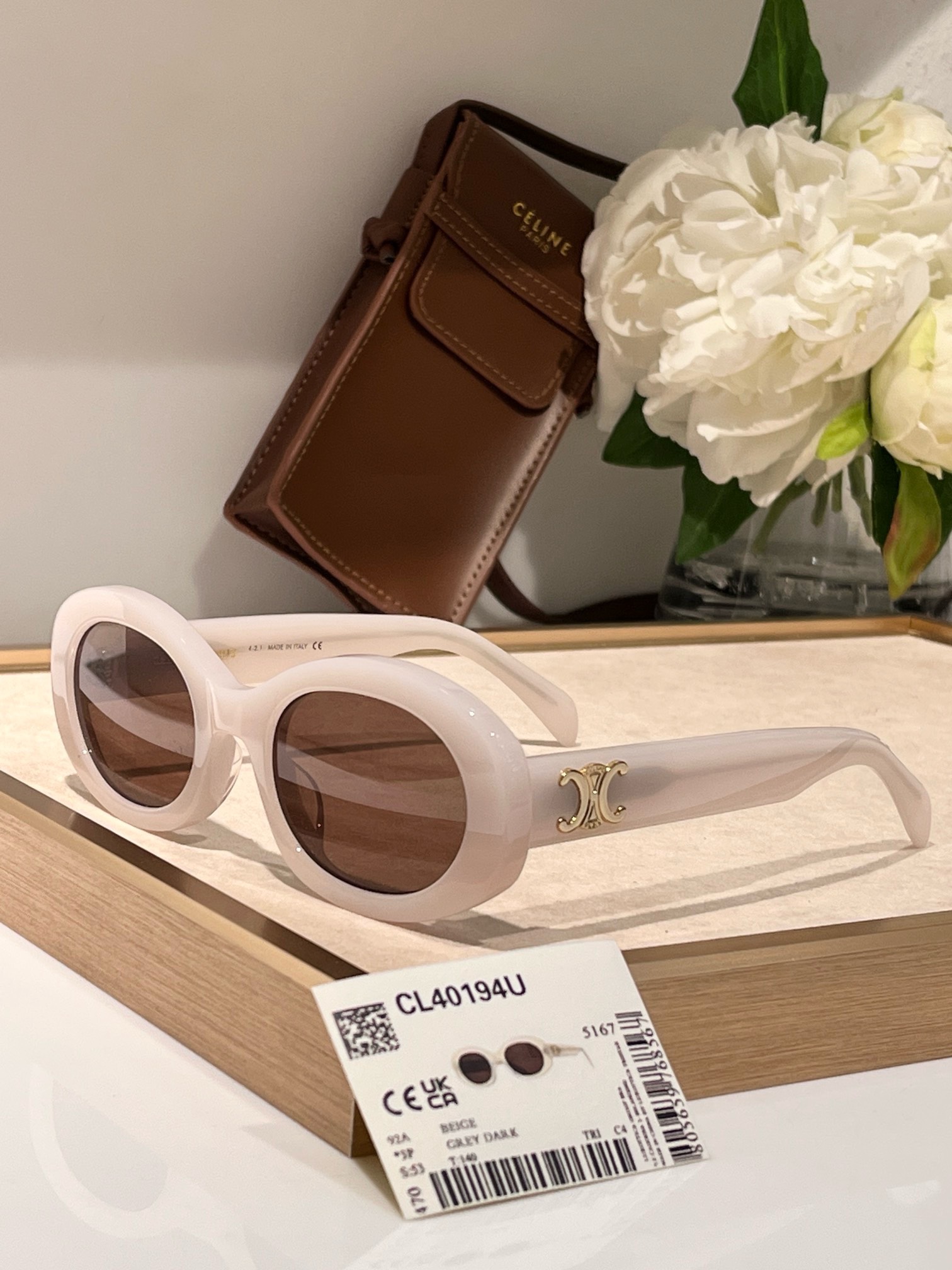 Bagsaaa Ce1i*e Triomphe Havana Sunglasses