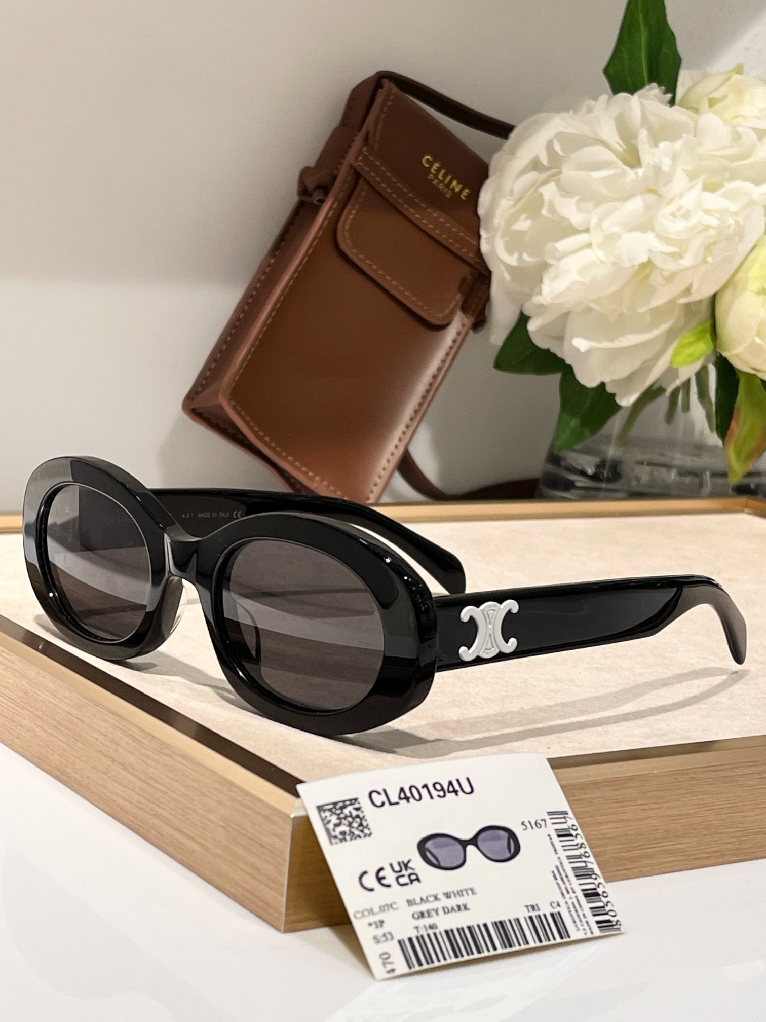 Bagsaaa Ce1i*e Triomphe Havana Sunglasses