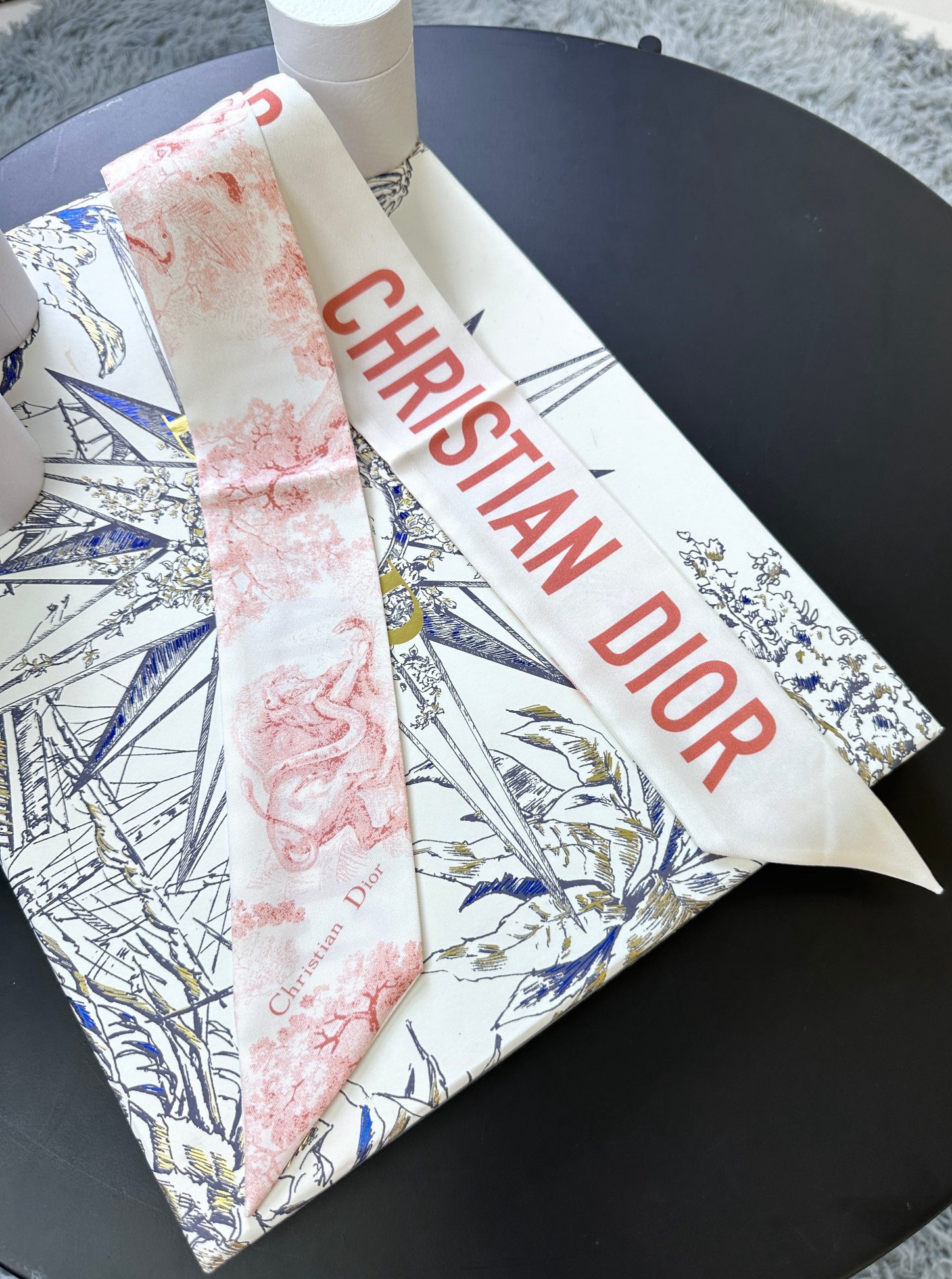 Bagsaaa D10r D-Animal Mitzah Scarf Silk Twilly - 6 x 105 cm