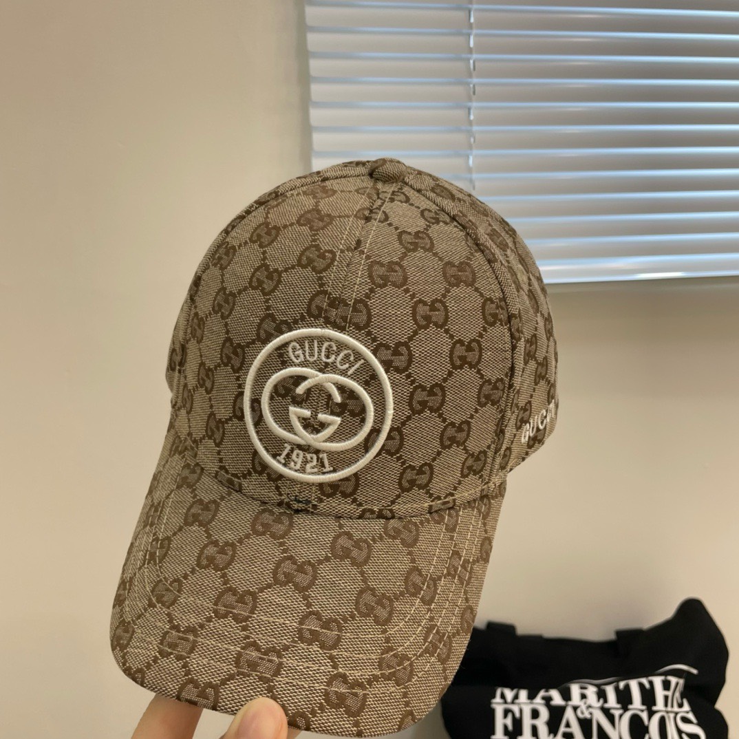 Bagsaaa Gvc*1 GG Ebony Brown Front Logo Cap