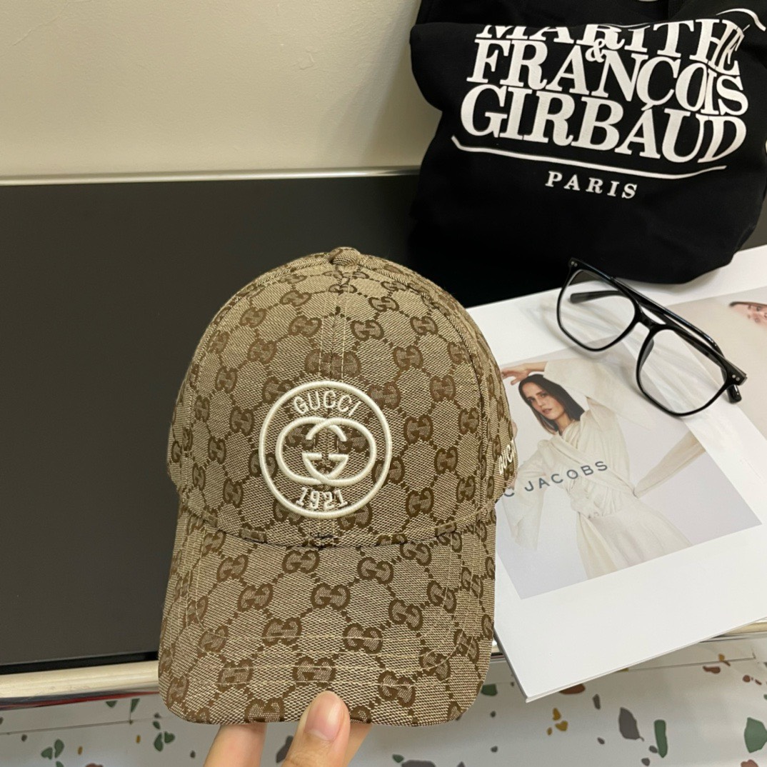 Bagsaaa Gvc*1 GG Ebony Brown Front Logo Cap