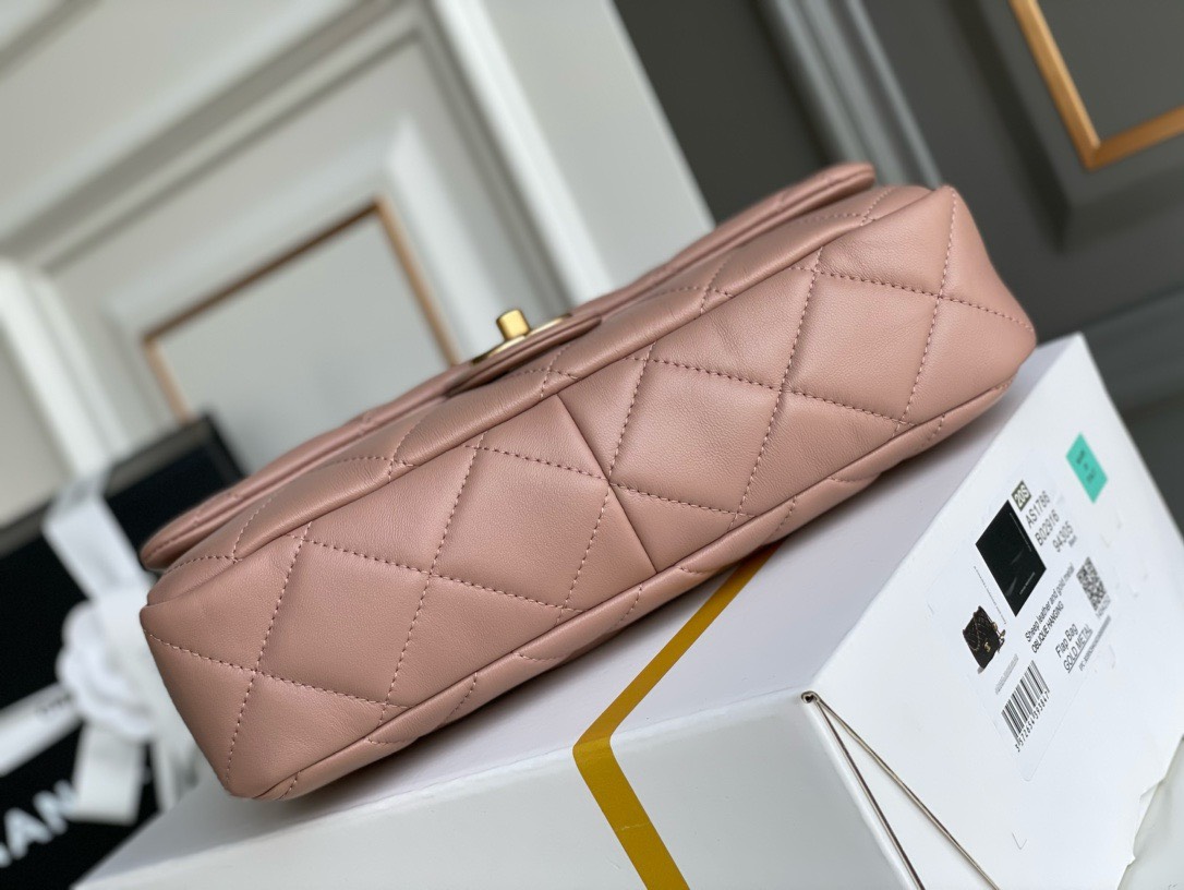 Bagsaaa Ch**el Funky Town Large Flap Bag In Taupe - 27cm