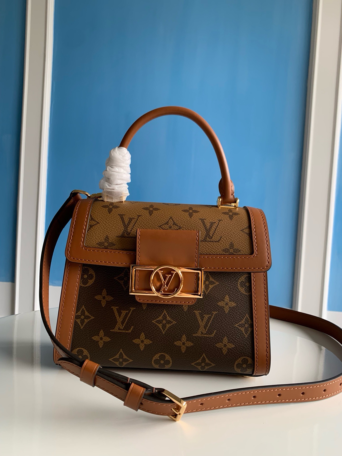 Bagsaaa L0vis Vvtt0n Dauphine Top Handle Bag - 17.5x17.5x9 cm