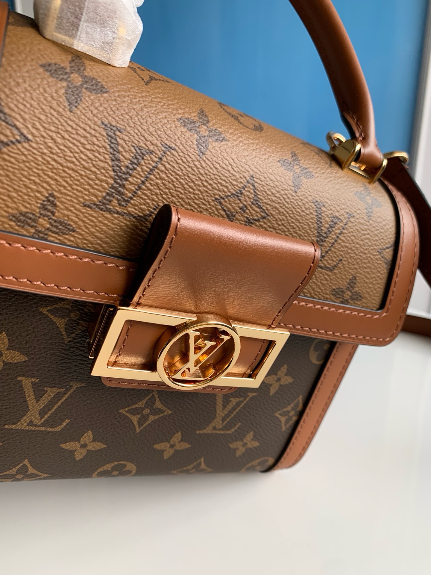 Bagsaaa L0vis Vvtt0n Dauphine Top Handle Bag - 17.5x17.5x9 cm
