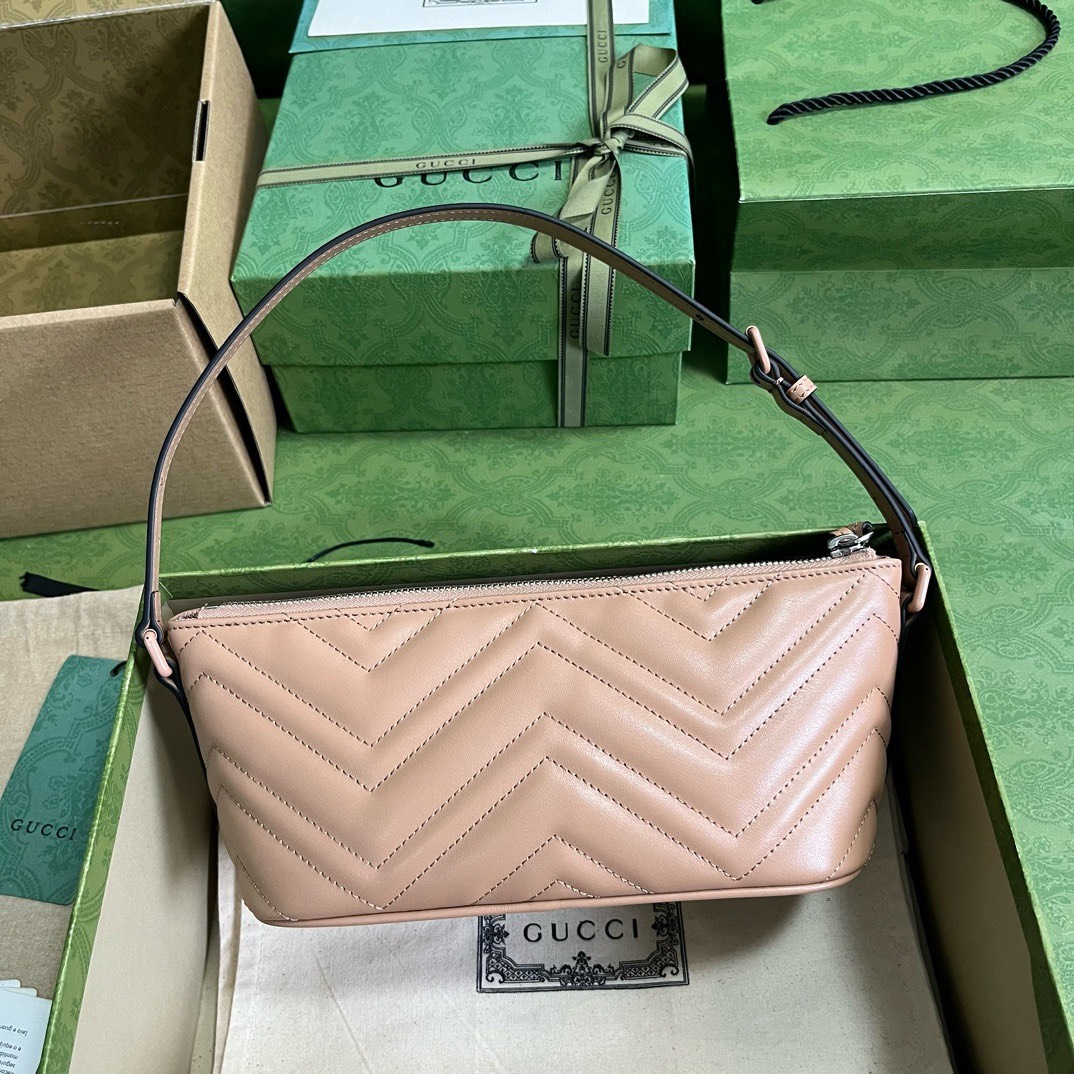 Bagsaaa Gvc*1 Marmont Shoulder Bag All Beige - 23cm x 12cm x 10cm
