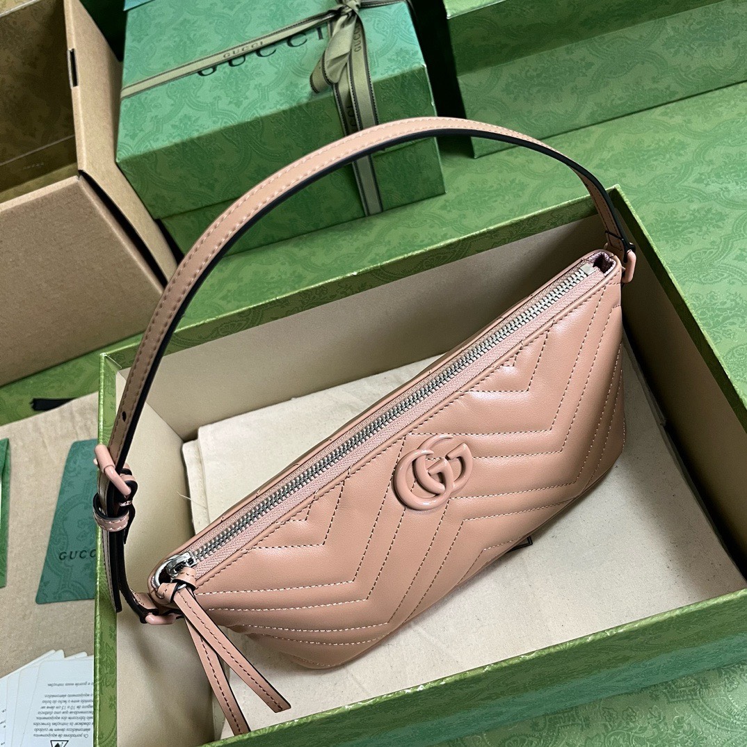 Bagsaaa Gvc*1 Marmont Shoulder Bag All Beige - 23cm x 12cm x 10cm
