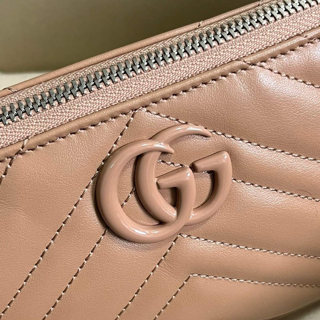 Bagsaaa Gvc*1 Marmont Shoulder Bag All Beige - 23cm x 12cm x 10cm