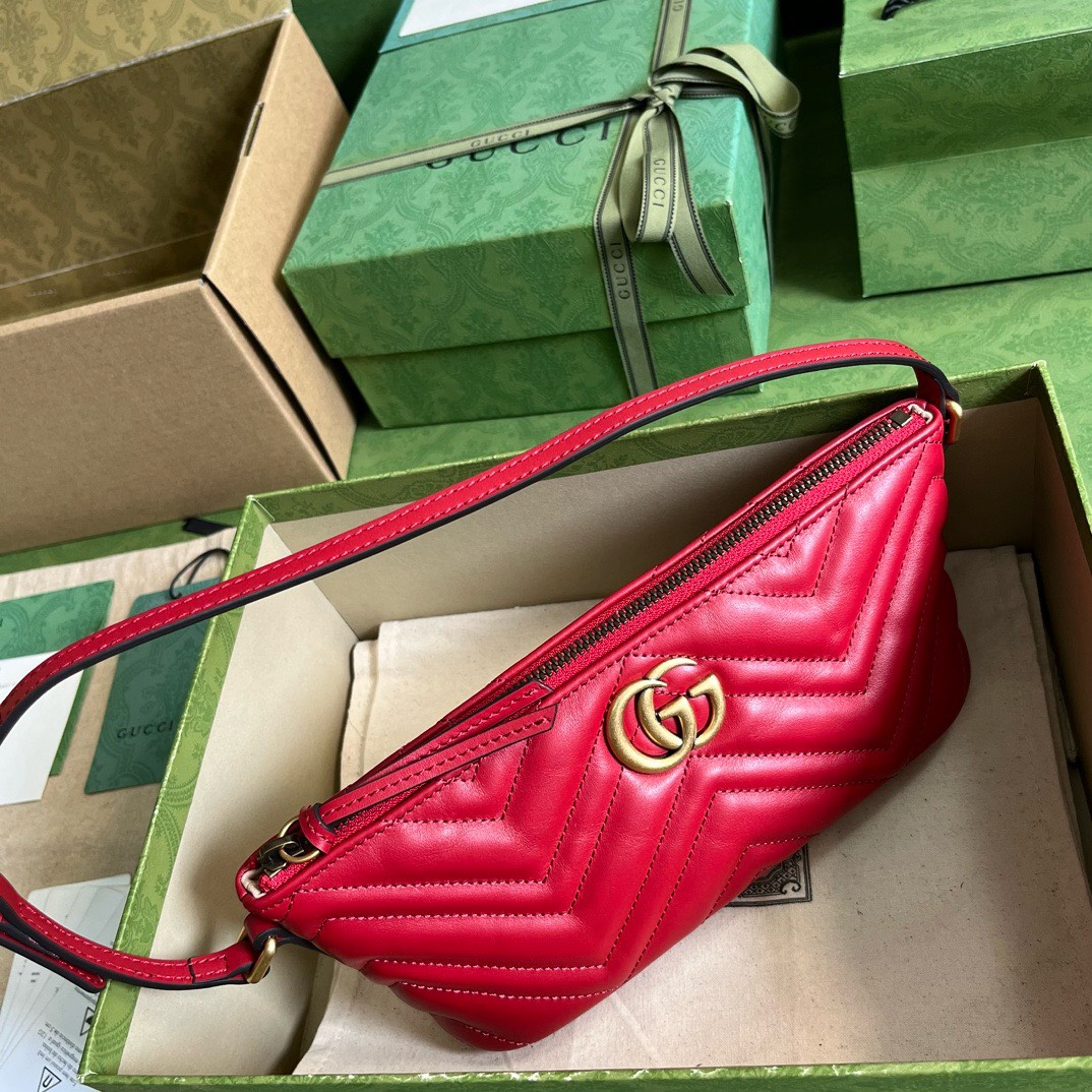 Bagsaaa Gvc*1 Marmont Shoulder Bag Red - 23cm x 12cm x 10cm