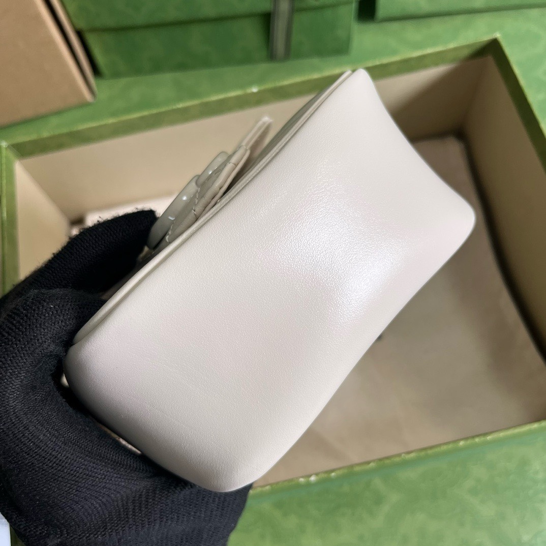 Bagsaaa Gvc*1 Marmont Mini White Bag - 12.5x12x7cm