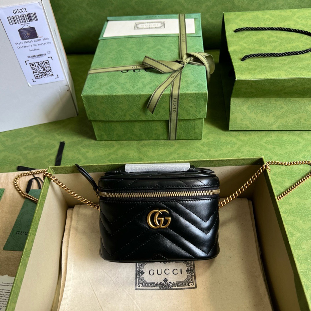 Bagsaaa Gvc*1 Marmont Mini Vanity Bag - 7.5"W x 5.1"H x 2.75"D