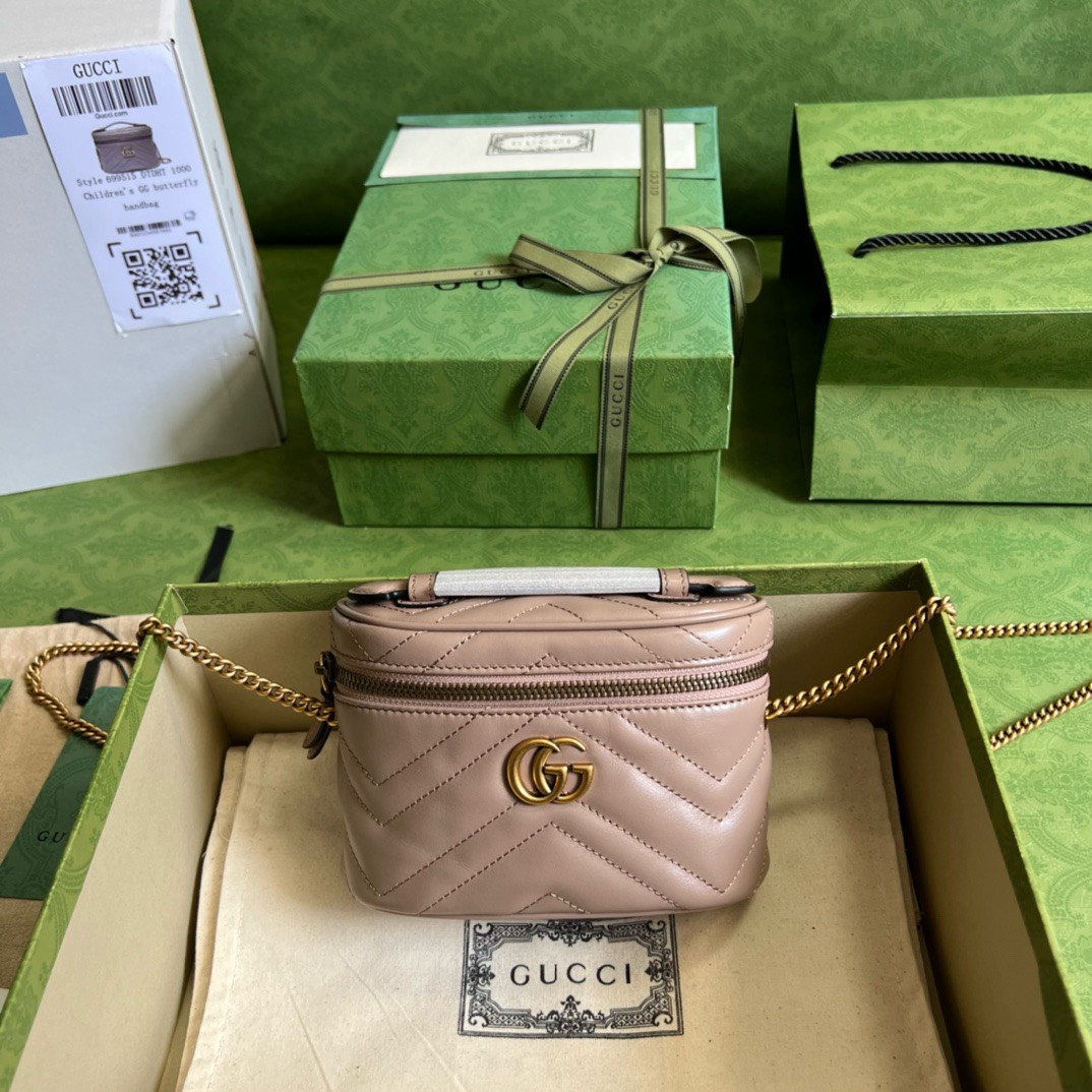 Bagsaaa Gvc*1 Marmont Mini Vanity Bag - 7.5"W x 5.1"H x 2.75"D
