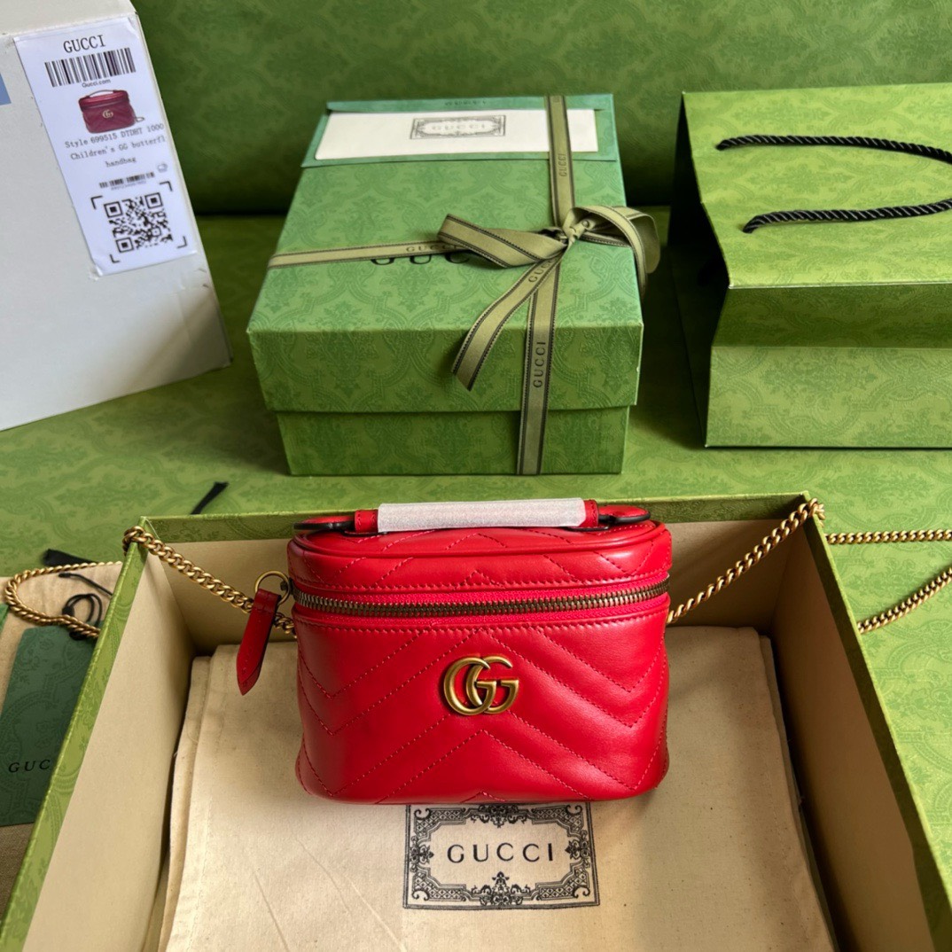 Bagsaaa Gvc*1 Marmont Mini Vanity Bag - 7.5"W x 5.1"H x 2.75"D