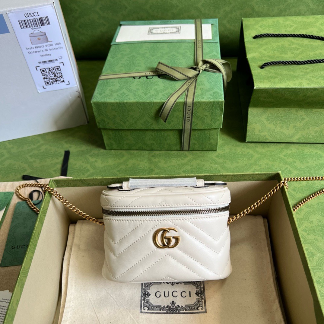 Bagsaaa Gvc*1 Marmont Mini Vanity Bag - 7.5"W x 5.1"H x 2.75"D