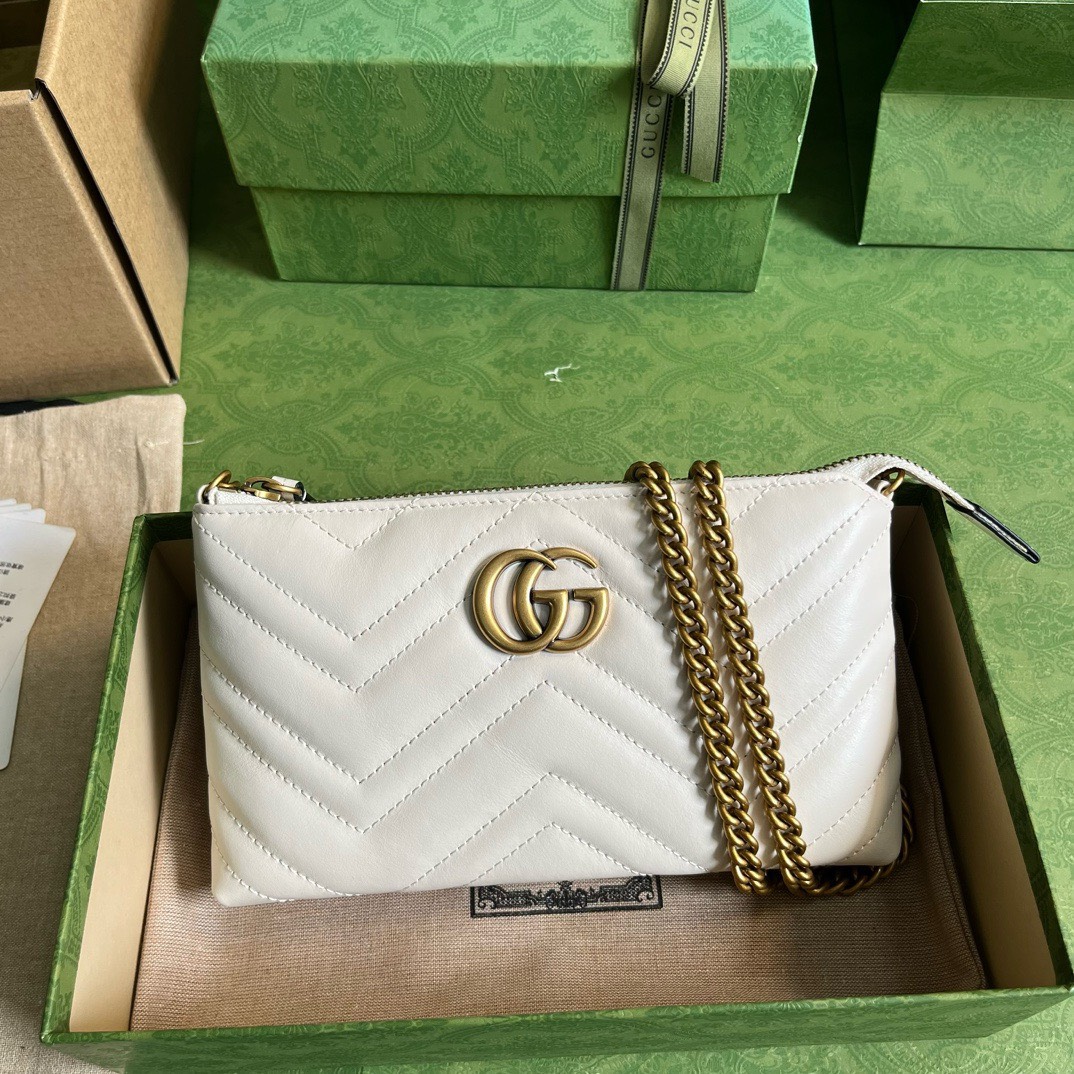 Bagsaaa Gvc*1 GG Marmont Chain Shoulder Bag - 22x13x3.5cm
