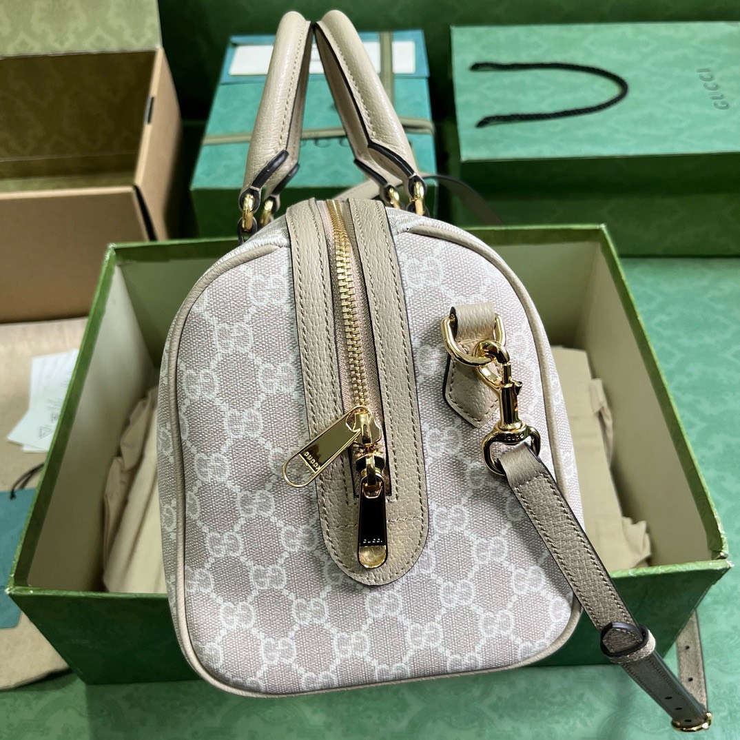 Bagsaaa Gvc*1 Ophidia GG Ebony Top Handle Bag White - 20x31x16.5cm