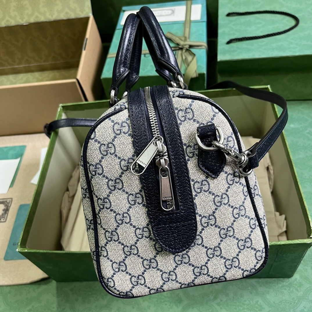 Bagsaaa Gvc*1 Ophidia GG Ebony Top Handle Bag Navy Blue - 20x31x16.5cm