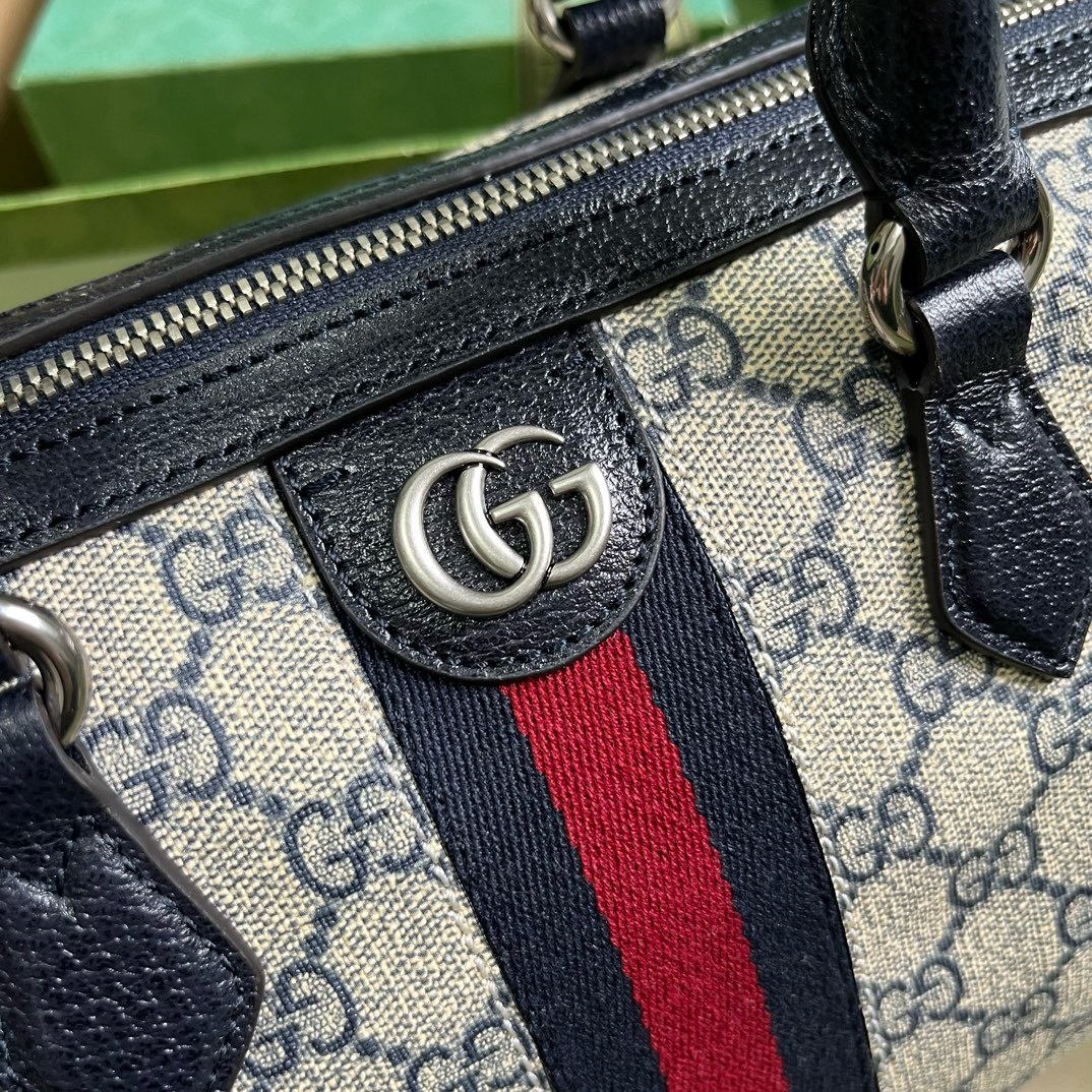 Bagsaaa Gvc*1 Ophidia GG Ebony Top Handle Bag Navy Blue - 20x31x16.5cm