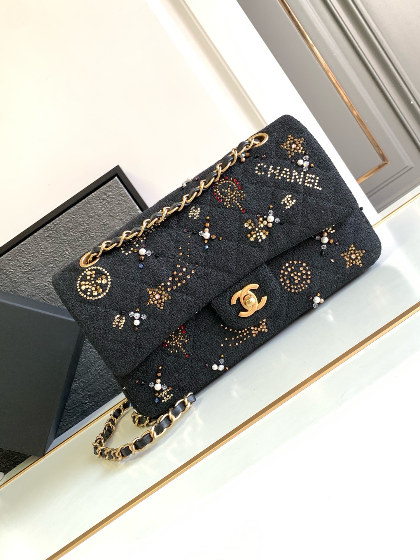 Bagsaaa Ch**el Flap Tweed Bag - 25.5cm
