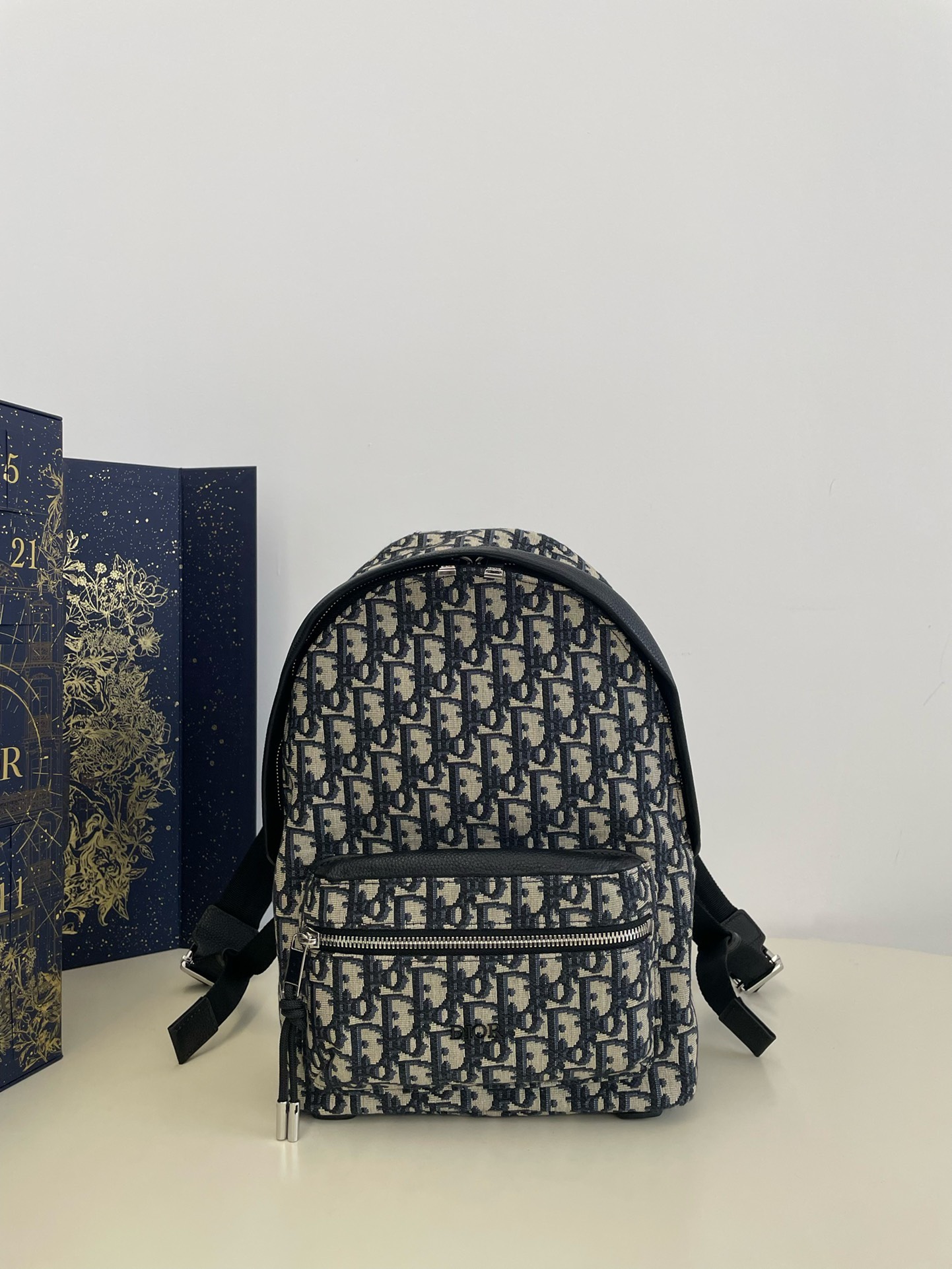 Bagsaaa D10r Rider Oblique Blue Canvas Backpack - 24x9x32cm