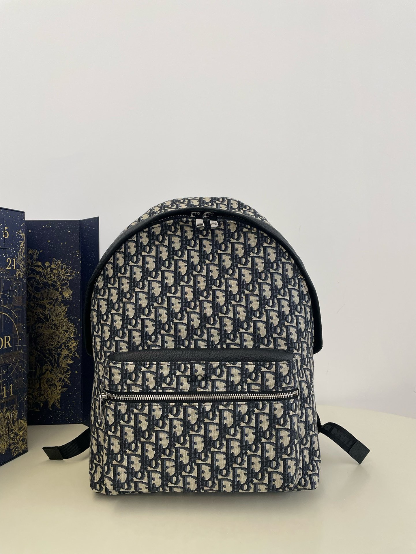 Bagsaaa D10r Rider Oblique Blue Canvas Backpack - 39x15x42cm