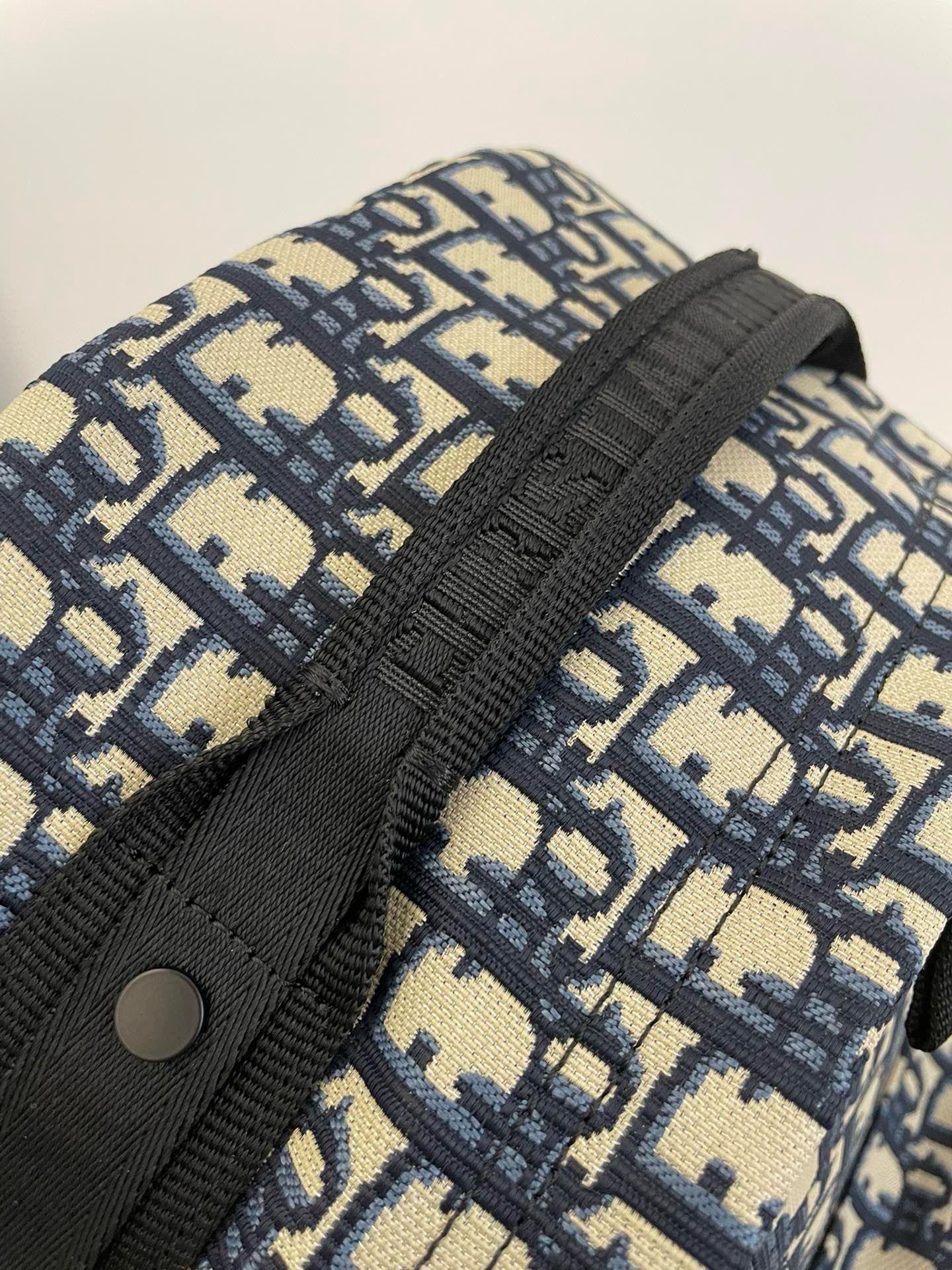 Bagsaaa D10r Oblique Canvas Blue Backpack - 35x41x15cm