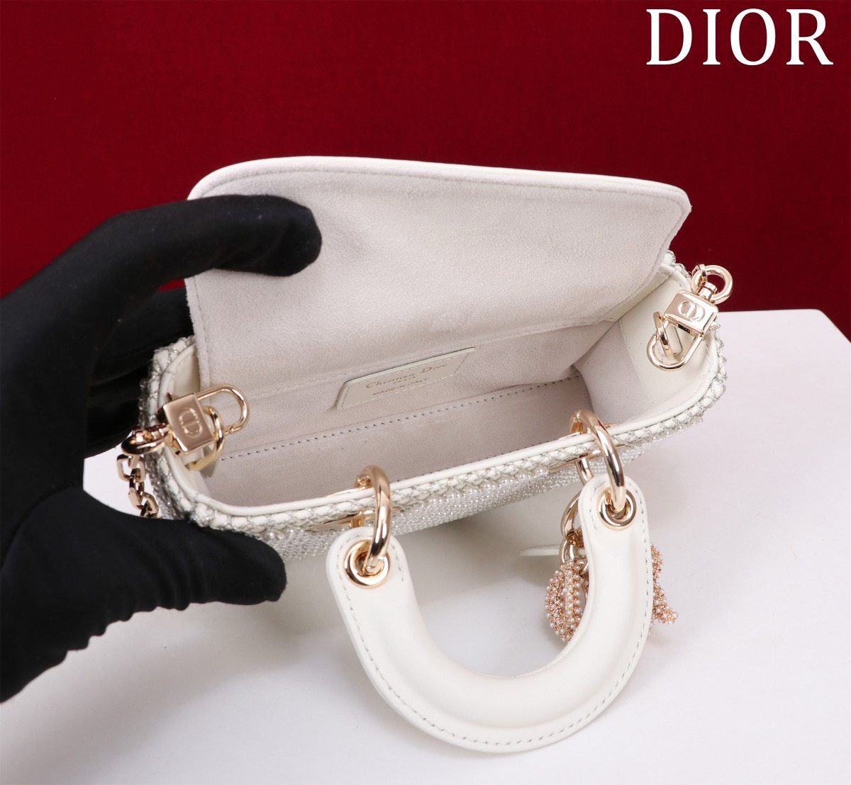 Bagsaaa D10r Lady D Joy Micro Pearl Bag - 16.5x6x10cm