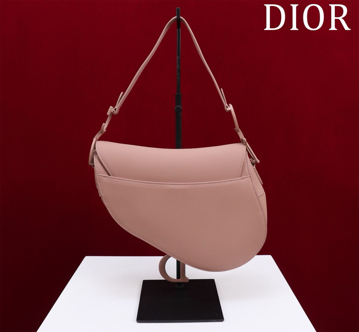 Bagsaaa D10r Saddle Medium All Pink With Strap - 25.5x20x6.5cm