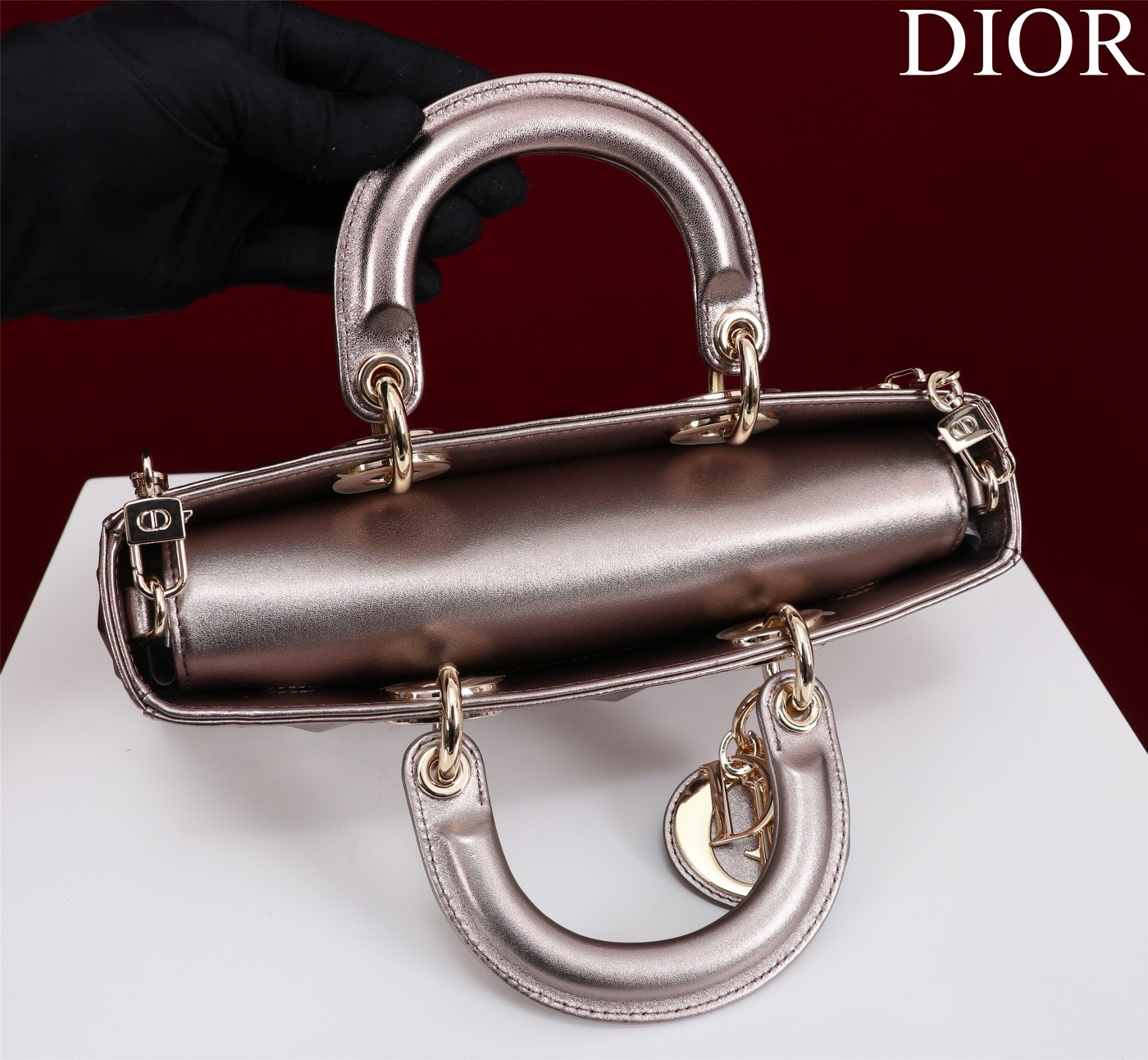 Bagsaaa D10r Lady D - Joy D1am0nd Bronze Bag - 26x13.5x5cm