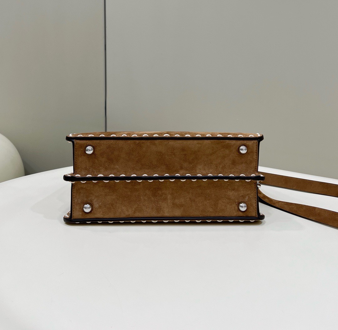 Bagsaaa F**di Peekaboo Selleria Peekaboo Brown Bag - 27x11x20cm