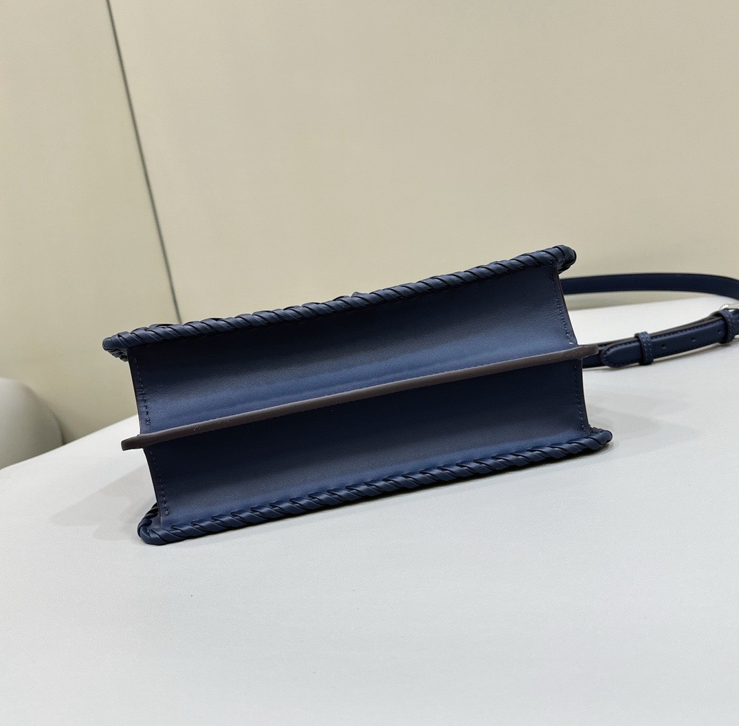 Bagsaaa F**di Peekaboo ISeeU Petite Blue - 27x11x20cm