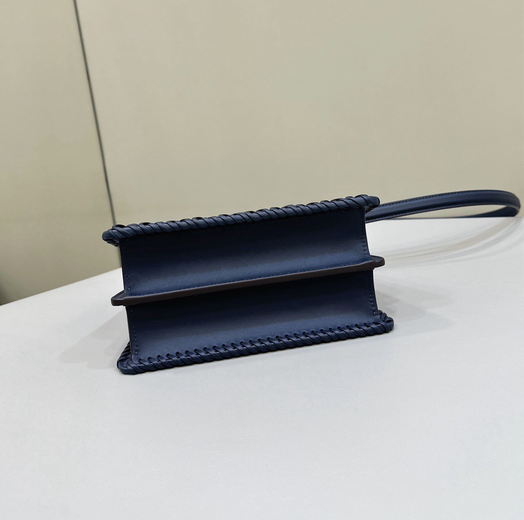 Bagsaaa F**di Peekaboo ISeeU Petite Blue - 20x10.5x15cm