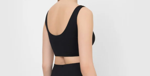 Bagsaaa Pra*a Black Stretch jersey top